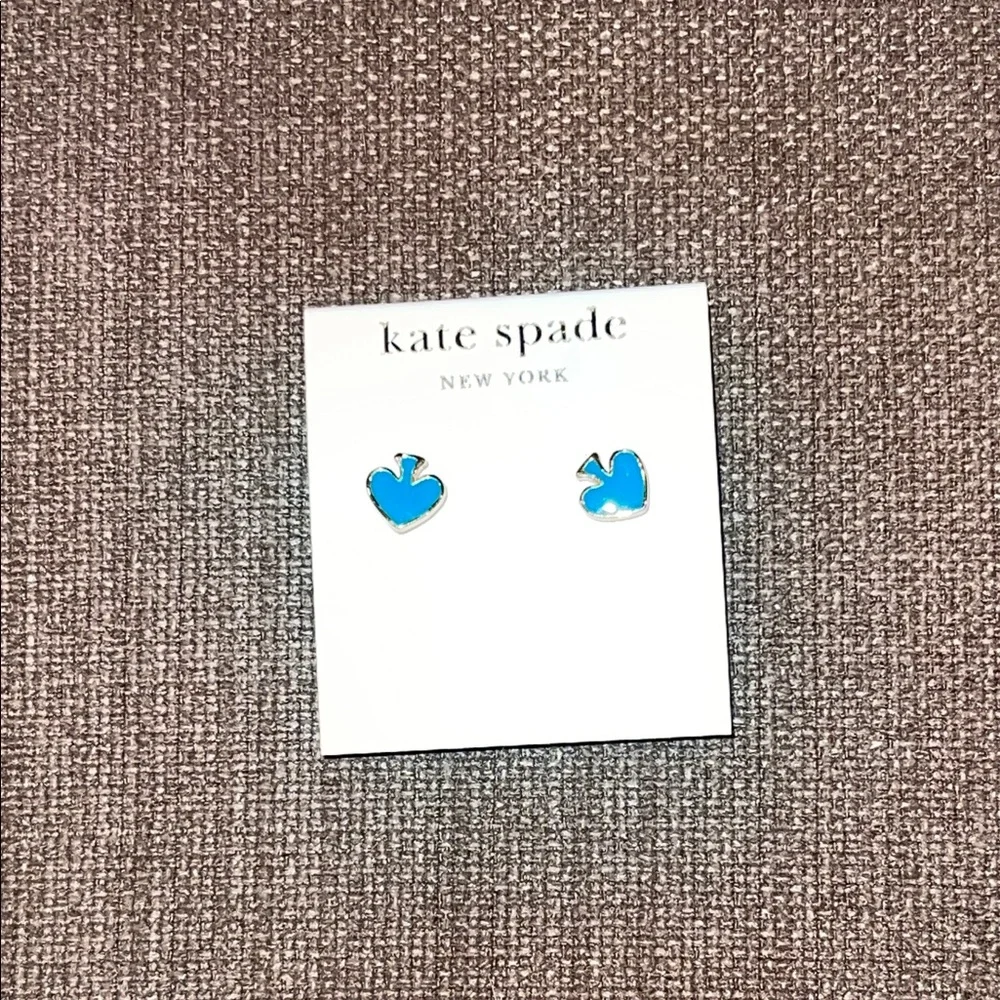 Kate Spade Blue Studs - Picture 1 of 3